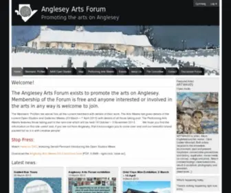 Angleseyartsforum.org(Anglesey Arts Forum) Screenshot