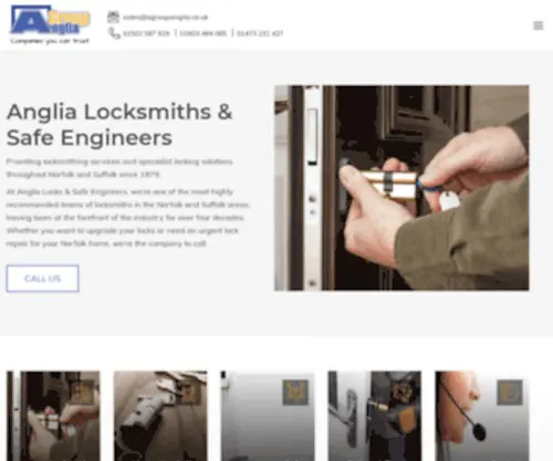 Anglialocksanddoors.co.uk(Door Locks) Screenshot