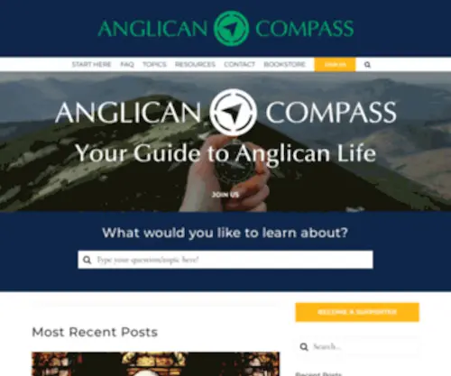 Anglicancompass.com(Anglican Compass) Screenshot