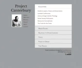 Anglicanhistory.org(Project Canterbury) Screenshot