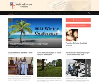 Anglicanprovince.org(The Anglican Province of America) Screenshot