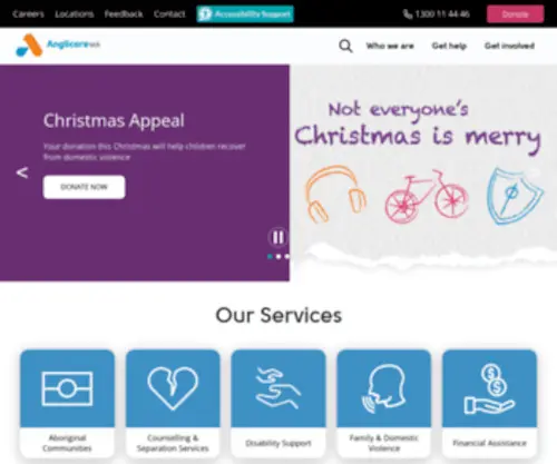 Anglicarewa.org.au(Anglicare WA) Screenshot