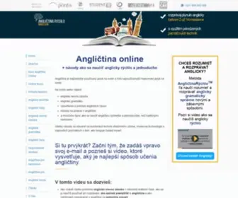 Anglictinarychlo.sk(Angličtina online) Screenshot