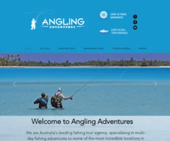 Anglingadventures.com.au(Best Fly Fishing Tours) Screenshot