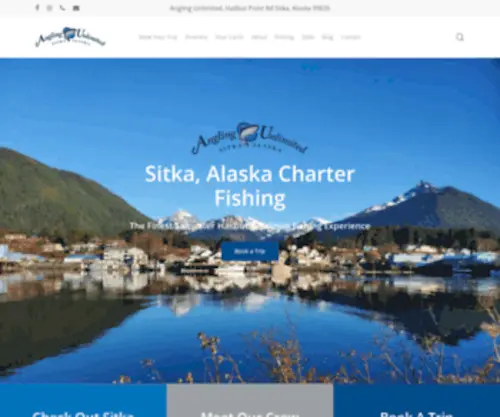 Anglingunlimited.com(Sitka, Alaska Charter Fishing & Lodge) Screenshot