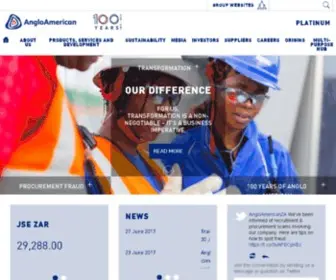 Angloamericanplatinum.com(Anglo American Platinum) Screenshot