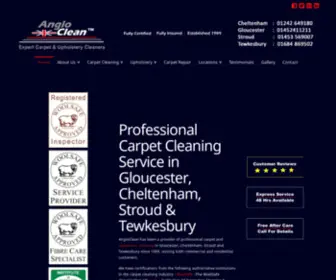 Angloclean.co.uk(Carpet Cleaning in Gloucester) Screenshot