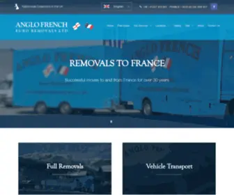 Anglofrench.co.uk(Removals to France) Screenshot