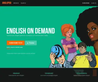 Anglopod.com(Learn English Online) Screenshot