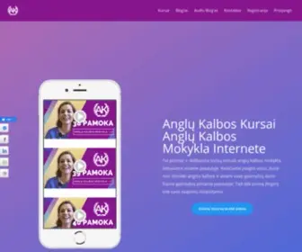 Anglukalbosmokykla.lt(Anglų Kalbos Kursai nuo €0.99 per dieną) Screenshot