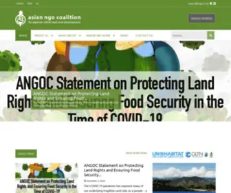 Angoc.org(Asian NGO Coalition) Screenshot