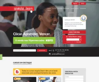 Angola2Learn.co.ao(Cursos Online) Screenshot