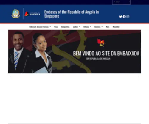 Angolaembassy.sg(Angolaembassy) Screenshot
