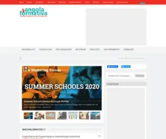 Angolaformativa.com(Catálogo de cursos de ensino superior em Angola) Screenshot