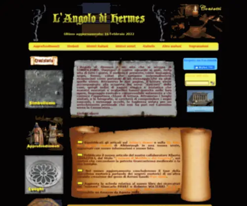 Angolohermes.com(L'Angolo di Hermes (Home Page)) Screenshot
