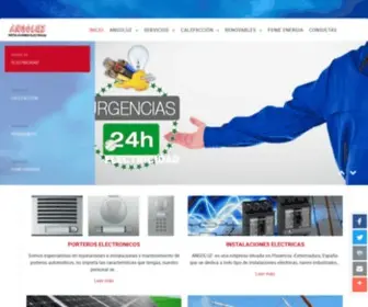 Angoluz.es(ANGOLUZ Instalaciones y Averias Electricas Plasencia ( Caceres )) Screenshot