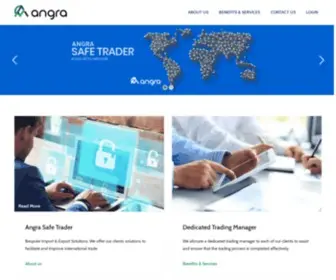 Angra.hk(Angra Ltd offers its services to the Import & Export sector by delivering regulated international payments) Screenshot