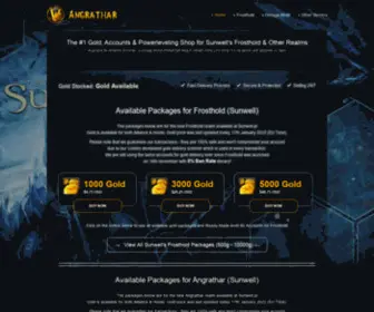 Angrathar.com(LOW COST Frosthold Sunwell Gold & Accounts) Screenshot