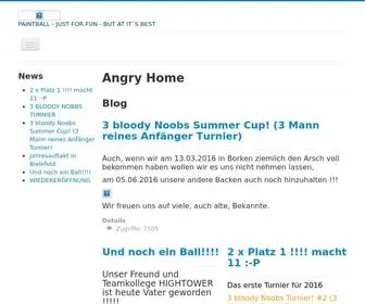 Angry-Balls-Cup.de(Angry Home) Screenshot