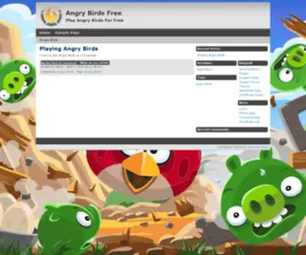 Angrybirdsfree.com(Play Angry Birds For Free) Screenshot