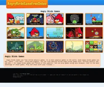 Angrybirdsgamefreeonline.com(Angry birds games) Screenshot