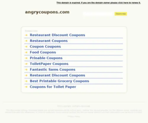 Angrycoupons.com(Restaurant Coupons) Screenshot