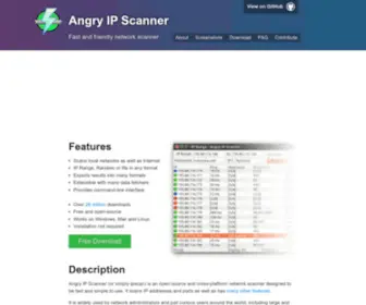 Angryip.org(Angry IP Scanner) Screenshot