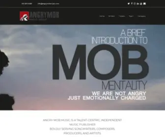 Angrymobmusic.com(Independent Music Publishing) Screenshot