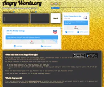 Angrywords.org Screenshot