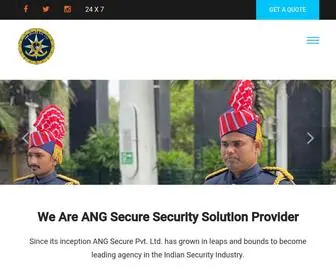 Angsecure.com(Security Guard Services Agency) Screenshot