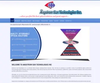 Angstec.com(Angstrom Sun Technologies Inc) Screenshot