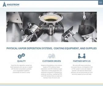 Angstromengineering.com(Physical Vapor Deposition Systems and Coating Equipment) Screenshot