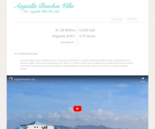 Anguillabeachesvilla.com(Anguilla Villa For Sale) Screenshot