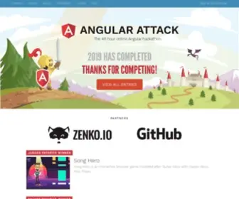 Angularattack.com(Angular Attack) Screenshot