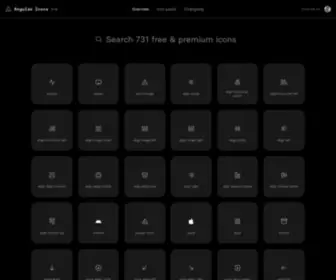 Angularicons.com(Angular Icons) Screenshot