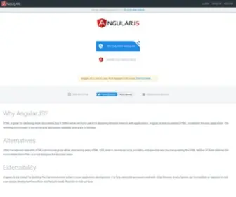 Angularjs.org(Angularjs) Screenshot