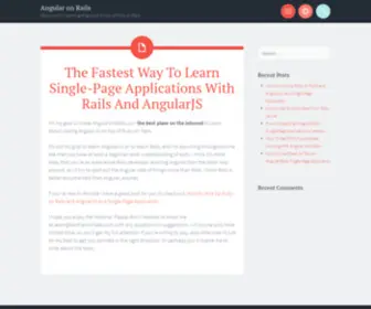 Angularonrails.com(Resources for Learning AngularJS on top of Ruby on Rails) Screenshot