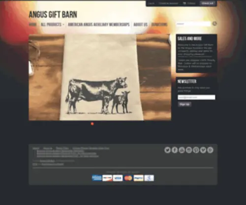 Angusgiftbarn.com(Angus Gift Barn) Screenshot