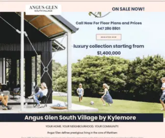 Angusglensouth.com(Angus Glen South Village) Screenshot