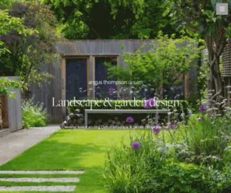 Angusthompsondesign.com(Bespoke garden design services including) Screenshot