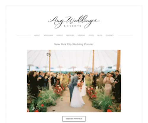 Angweddingsandevents.com(Ang Weddings and Events) Screenshot