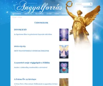 Angyalforras.hu(Főoldal) Screenshot