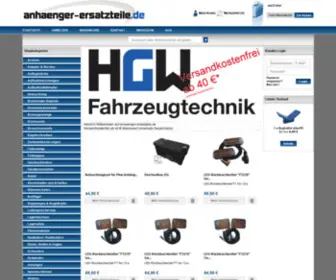 Anhaenger-Ersatzteile.de(Online-Shop für Anhängersatzteile) Screenshot