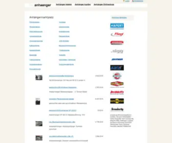 Anhaenger.com(Kostenloser Anzeigenmarkt fuer Anhaenger) Screenshot