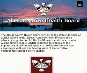 ANHB.org(Alaska Native Health Board) Screenshot