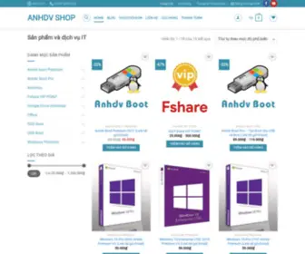 Anhdvshop.com(Trang bán sản phẩm của anhdv) Screenshot