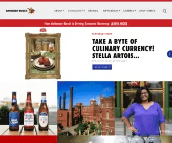 Anheuser-Busch.com(Anheuser Busch) Screenshot