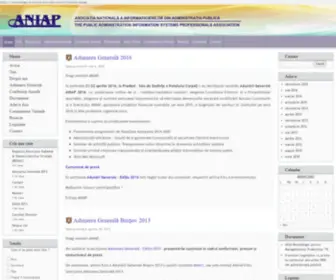 Aniap.ro(Asociaţia Naţională a Informaticienilor din Administraţia Publică) Screenshot