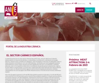 Anice.es(Asociación Nacional de Industrias de la Carne de España) Screenshot