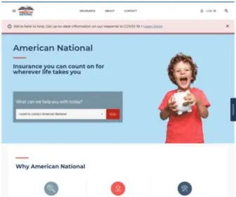 Anico.com(American National Insurance) Screenshot